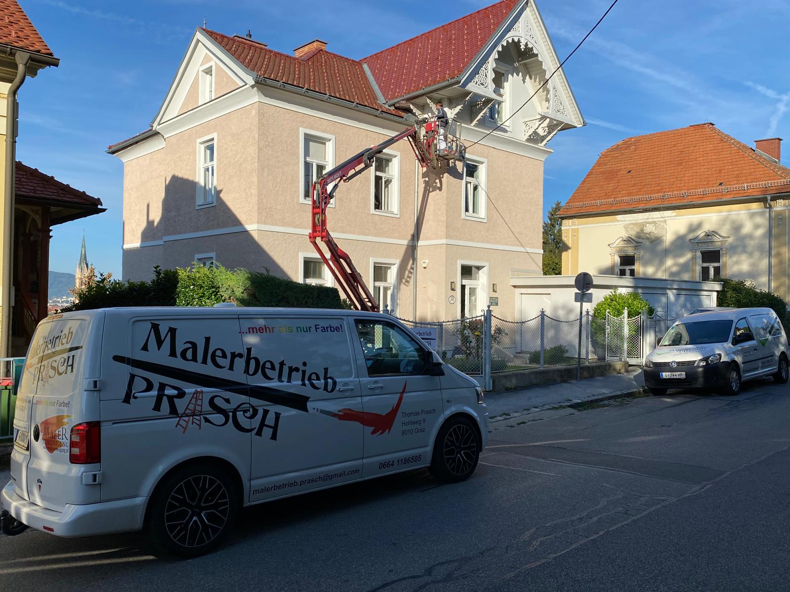 Fassadengestaltung als Referenz vom Malerbetrieb Prasch