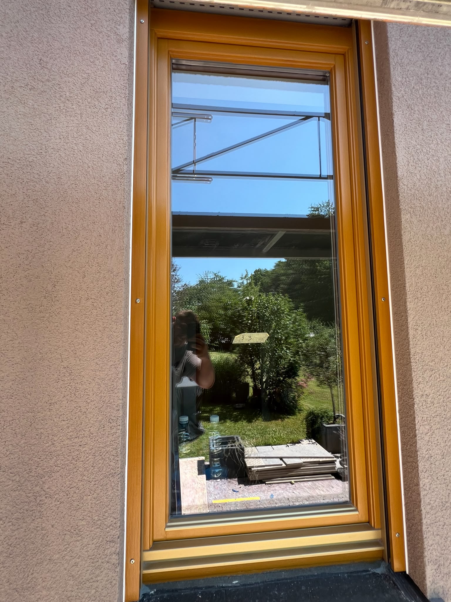 Fenster nach sauberem Anstrich
